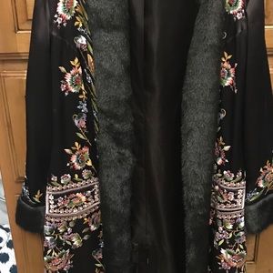 Sue Wong Embroidered Silk Coat